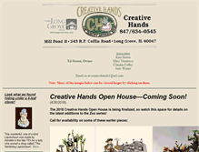 Tablet Screenshot of creative-hands.com